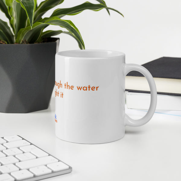 'Feel your way through the water' Swim Teach mug