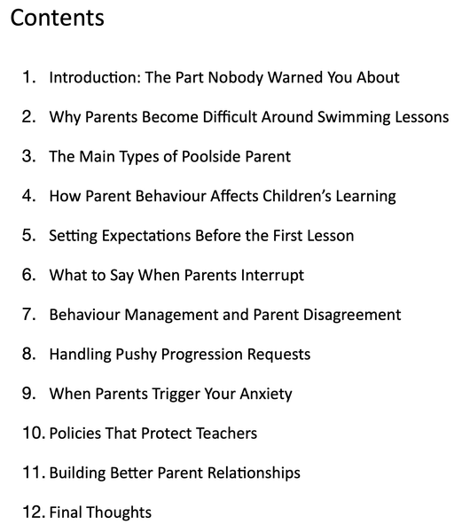 Calm Poolside - Scripts and Strategies for Managing Parents in Swimming Lessons (eBook, PDF)