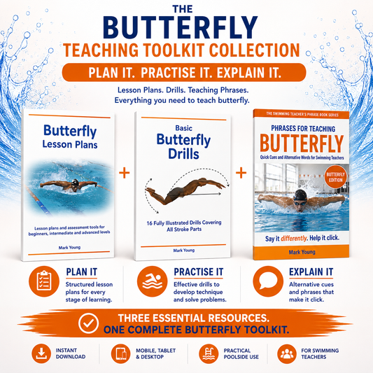 Butterfly Teaching Toolkit with lesson plans, drills and teaching phrases for swimming teachers