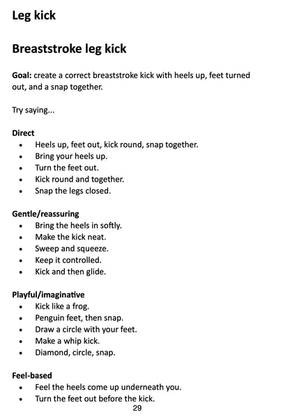 The Swimming Teacher’s Phrase Book - Quick Cues and Alternative Phrases for When Swimmers Get Stuck