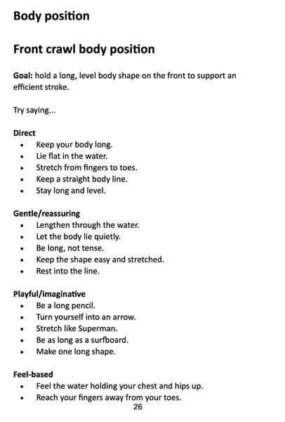 The Swimming Teacher’s Phrase Book - Quick Cues and Alternative Phrases for When Swimmers Get Stuck