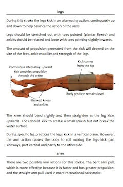 Backstroke Lesson Plan How To Swim Backstroke – Beginner’s Illustrated Guide (PDF) – Swim ...